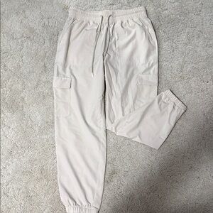 Women Beige Cargo jogger Pants
